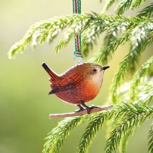 Newbridge Silverware Christmas Wren Hanging Decoration
